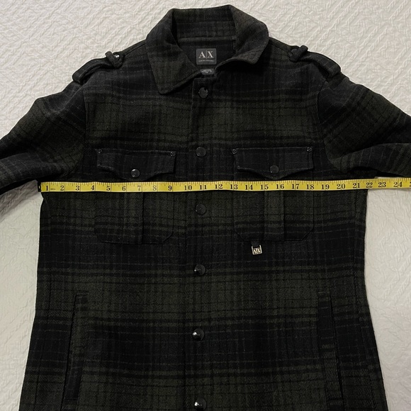 Armani Exchange Military Wool Coat - Picture 12 of 15